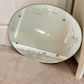 Vintage May 18, 1950 Frameless Beveled Edge Maple Leaf Etched Wall Mirror