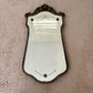 Art Deco Etched Floral Lines Beveled Glass Ornate Frame Wall Mirror