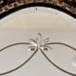 Art Deco Etched Floral Lines Beveled Glass Ornate Frame Wall Mirror