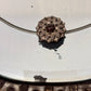 Art Deco Etched Floral Lines Beveled Glass Ornate Frame Wall Mirror