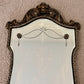 Art Deco Etched Floral Lines Beveled Glass Ornate Frame Wall Mirror
