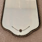 Art Deco Etched Floral Lines Beveled Glass Ornate Frame Wall Mirror