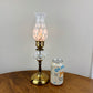 Vintage Fenton White Opalescent Coin Dot Small Table Lamp 13.5"