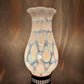 Vintage Fenton White Opalescent Coin Dot Small Table Lamp 13.5"