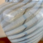 Vintage Blue Swirl Glass Table Lamp