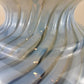 Vintage Blue Swirl Glass Table Lamp