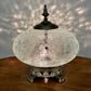 Vintage Clear Crackle Glass Nightlight Lamp