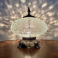 Vintage Clear Crackle Glass Nightlight Lamp
