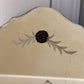 Art Deco Frameless Etched Leaves Beveled Wall Mirror