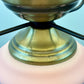 Vintage Pink Blue Floral Hurricane Lamp 26"