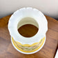 Vintage Yellow Rose Brown Floral Hurricane Lamp Shade | 10 Inch Fitter