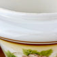 Vintage Yellow Rose Brown Floral Hurricane Lamp Shade | 10 Inch Fitter