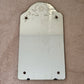 Art Deco Etched Floral Leaves Frameless Glass Wall Mirror 26" |