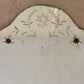Art Deco Etched Floral Leaves Frameless Glass Wall Mirror 26" |