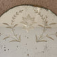 Art Deco Etched Floral Leaves Frameless Glass Wall Mirror 26" |
