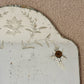 Art Deco Etched Floral Leaves Frameless Glass Wall Mirror 26" |
