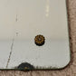Art Deco Etched Floral Leaves Frameless Glass Wall Mirror 26" |