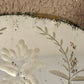 Art Deco Etched Floral Leaves Frameless Glass Wall Mirror 26" |