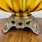 Vintage Amber Glass Table Lamp