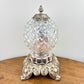 Vintage Clear Glass Diamond Pattern Nightlight Lamp