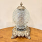 Vintage Clear Glass Diamond Pattern Nightlight Lamp