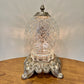 Vintage Clear Glass Diamond Pattern Nightlight Lamp