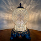Vintage Clear Glass Diamond Pattern Nightlight Lamp