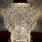 Vintage Clear Glass Diamond Pattern Nightlight Lamp