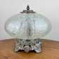 Vintage Clear Crackle Glass Nightlight Lamp