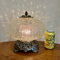 Vintage Clear Crackle Glass Nightlight Lamp