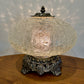 Vintage Clear Crackle Glass Nightlight Lamp