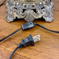 Vintage Clear Crackle Glass Nightlight Lamp