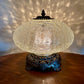 Vintage Clear Crackle Glass Nightlight Lamp