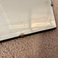 Art Deco Frameless Beveled Edge 7 Sided Glass Wall Mirror | Vintage Mirror