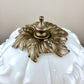 Vintage Embossed Lion Head Pink Rose Floral Milk Glass Nightlight Lamp 10.5" |