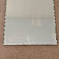 Art Deco Etched Leaves Frameless Scalloped Edge Glass Wall Mirror 18.25"