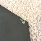 Art Deco Etched Leaves Frameless Scalloped Edge Glass Wall Mirror 18.25"