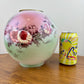 Vintage Pink Green Highlights Floral Gone With The Wind Ball Globe Shade