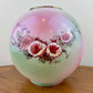 Vintage Pink Green Highlights Floral Gone With The Wind Ball Globe Shade