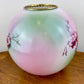 Vintage Pink Green Highlights Floral Gone With The Wind Ball Globe Shade