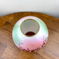 Vintage Pink Green Highlights Floral Gone With The Wind Ball Globe Shade