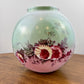 Vintage Pink Green Highlights Floral Gone With The Wind Ball Globe Shade