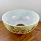 Large Vintage Yellow Red Rose Floral Hurricane Shade | 14 Inch Fitter
