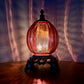Vintage Red Glass Nightlight Lamp 13.25"