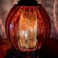 Vintage Red Glass Nightlight Lamp 13.25"