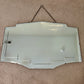 Art Deco Cut Glass Frameless Beveled Edge Glass Wall Mirror