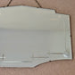 Art Deco Cut Glass Frameless Beveled Edge Glass Wall Mirror