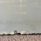 Antique Art Deco Etched Frameless Scalloped Edge Glass Wall Mirror 20"