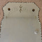 Antique Art Deco Etched Frameless Scalloped Edge Glass Wall Mirror 20"