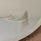 Art Deco Etched Floral Dot Leaves Frameless Beveled Edge Wall Mirror 24"